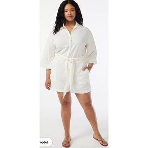 FREE ASSEMBLY BELTED ROMPER